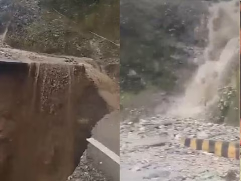 अरुणाचल में चीन सीमा पर मूसलाधार बारिश से तबाही, दिबांग वैली को देश से जोड़ने वाला हाईवे लैंडस्‍लाइड में बहा, देखें VIDEO