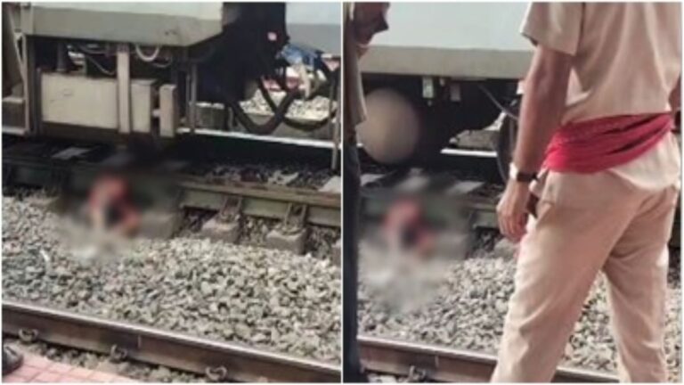 चलती ट्रेन के आगे कूदा युवक: शरीर के हुए कई टुकड़े, मौके पर दर्दनाक मौत